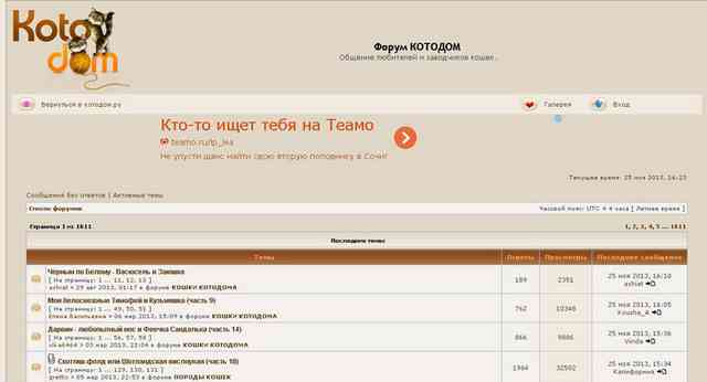 котодом форум скриншот