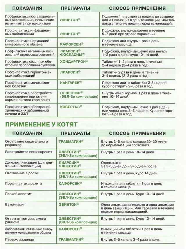 Схема профилактики и лечения кошек. страница 4