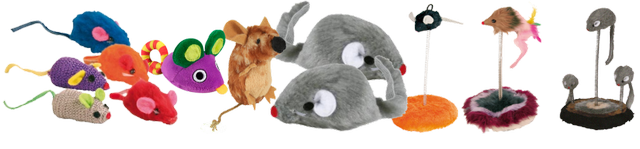 кошачьи игрушки мышки