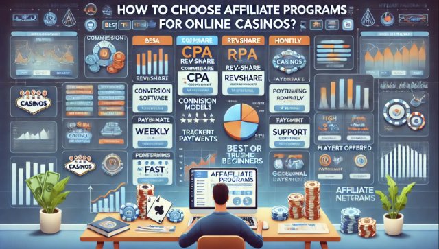 Как выбрать партнерские программы для онлайн казино?