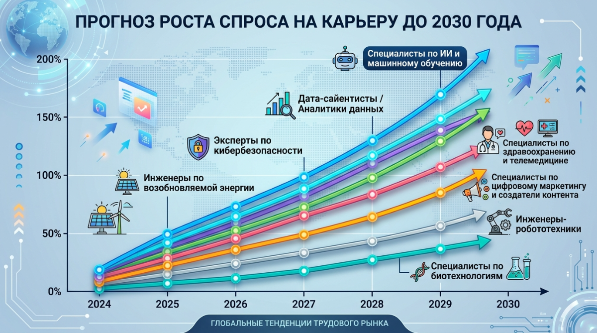 Топ профессий будущего: гид по работе в 20262030